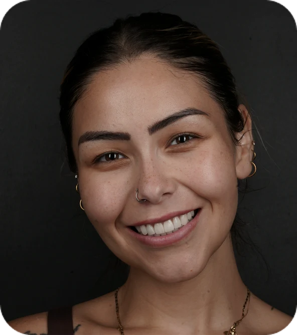 Smiling patient of Deluxe Smile Design